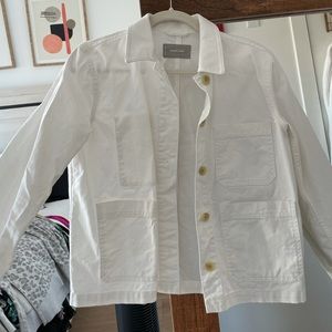 Everlane white chore jacket NWOT size small